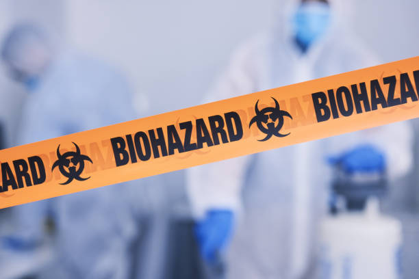 Professional Biohazard Cleanup technician working in Hazard, NE